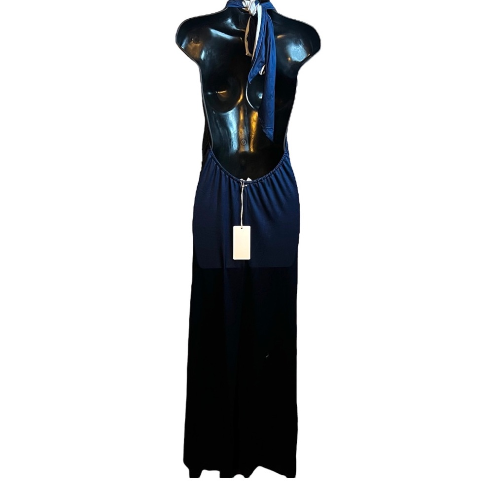 Dress Day Women’s Printed Halter Knit Maxi Dress - Picture 2 of 2